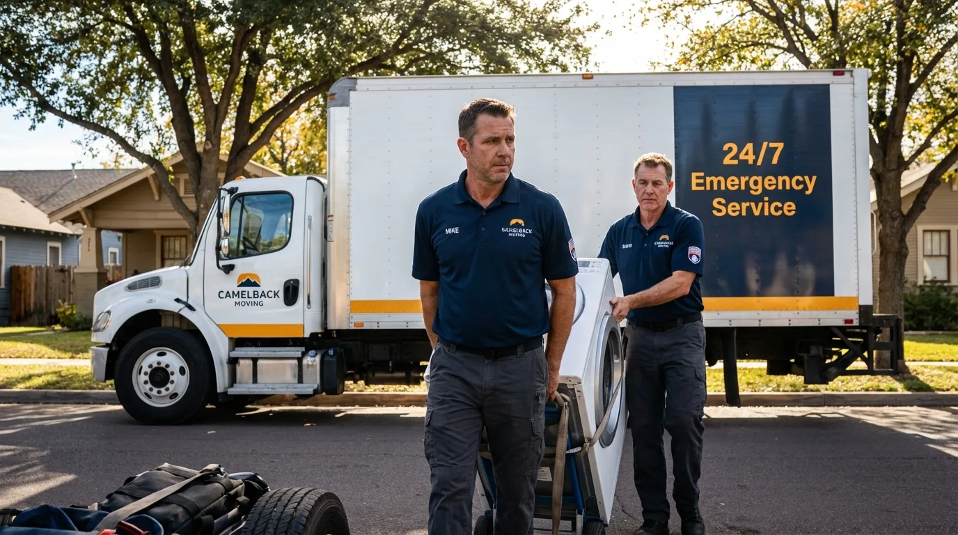 CamelBack Moving crew loading furniture in Palm Springs, CA